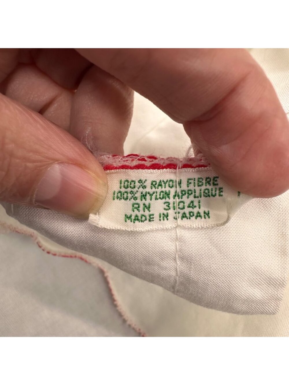 Vintage Rose Scallop Curtain Panels Japan Floral Embroidery Red Pink Melon READ - Picture 6 of 15